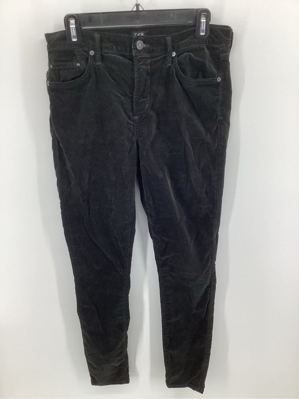 Citizens Of Humanity Black Velour Slim Tapered Pants